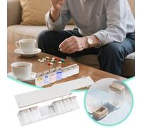 Flour Storage Containers HSA Eligible Monthly Organizer,4 a Day,Large 31 Daily with Compartments,31 Day Organizer (Light Blue,25X5X4CM)