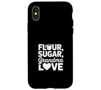 Flour Sugar Grandma Love Cute Baking Quote Case for iPhone X/XS