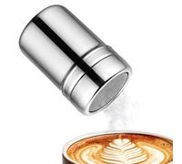 Flour Sugar Salt Shaker Sifter Bottle, Fine Mesh Stainless Steel Chocolate Powder Shaker Duster for Cake Cappuccino Coffee Baking Cooking Icing Cocoa Spices, Practical Kitchen Art Craft Supplies