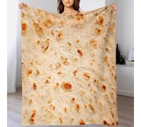 Flour Tortilla,Burrito Pattern Super Soft Plush Blanket,Sofa Bed Couch Flannel Fleece Throw 3D Print Funny Food Lightweight Warm Blanket for Travel Living Room Kids Room 50x60inch(127x152cm)