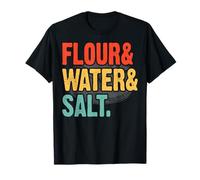 Flour Water Salt Bread Baking Retro Funny Baker Appreciation T-Shirt