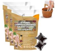 Flouris 30-Herb Detox Foot Bath Beads,New Herbal Detox&Shaping Cleansing Foot Soak Beads,Herbal Detox Foot Soak Beads,Detoxing Herbs Foot Soak Beads for Relaxing and Soothing Body Sore Tired (3 Pask)