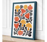 Flourish Botanical Canvas Wall Art Print 18x12 Inch