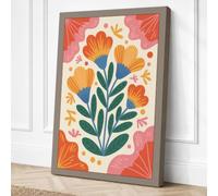 Flourish Botanical Canvas Wall Art Print 30x20 Inch