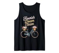 Flourish Dream Thrive Bike Uplifting Biking Kindness Thrive Tank Top