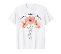 Flourish Like A Flower Bible Verse Faith In Jesus Christian T-Shirt