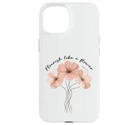 Flourish Like A Flower Psalm 103:15 Christian Floral Design Case for iPhone 15