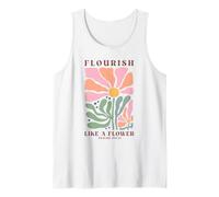 Flourish Like A Flower Psalms 103:15 Christian Faith Tank Top