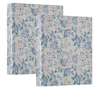 Flourish Ornamental Garden 3 D-Ring Binder A4 2 Pack with 200 Sheet for Kids School Supplies Women Men Office