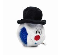 Flourish Pets 2 in 1 Christmas Multi-Layer Chew Toy for Active Dogs | Non-Toxic BPA Free Double Stitched Soft Fabric and Long-Lasting Dog Plush Toys - Snowman 3.5"