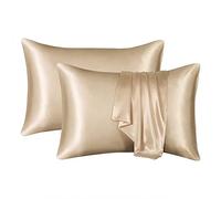 Flourish Satin Pillowcase Set Pillow For Hair And Skin No Zipper Pillow Cover With Envelope Closure Pillow 2pc Copper Oxide Pillowcase (B, B)