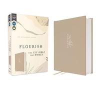 Flourish : The NIV Bible for Women, Cloth over Board, Comfort Print [Cream] ...