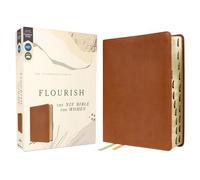 Flourish: The NIV Bible for Women, Leathersoft, Brown, Thumb Indexed, Comfort Print