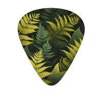 Flourishing ferns guitar pick set, 3 different thicknesses, 12 pieces for a variety of instruments