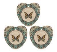 Flourishing Garden Butterfly Car Air Freshener, 3 Pcs Love form Hanging Air Freshener Cards, Long Lasting Fragrance Scented Cards for Car, Home, Office Gray-style
