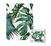 Flourishing Palm Leaves,500 Pieces Wooden Jigsaw Family Game Jigsaw Puzzles for Adults Teens