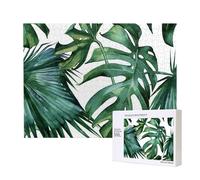 Flourishing Palm Leaves,500 Pieces Wooden Jigsaw Family Game Jigsaw Puzzles for Adults Teens Home Decor