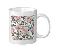 Flourishing Pink Rose, Ceramic Cup Ceramics Mug Tea Cup Coffee Mugs 330 ml