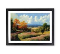 Flourishing Spring Forest H1022 Framed Print for Living Room Bedroom Home Office Décor, Wall Art Picture Ready to Hang, Black A4 Frame (34 x 25 cm)