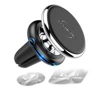 FLOVEME Magnetic Car Phone Holder, Portable Car Holder with Air Vent 360° Rotation Magnet for iPhone and Other Smartphones, 5 Metal Plates