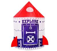 Floving Childrens Teepee Play Tent,Pop up children's tent for Indoor and Outdoor Fun, girl toy, play house, unique yurt design, suitable for indoor and outdoor entertainment (Blue)