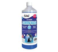 Flow 1L Screen Wash Concentrate - All Season Windscreen Cleaner - Protects to -5°C - Intensive Cleaning Formula - Removes Dirt, Insects & Grime - Dilutable Car Screenwash Solution - Made in UK