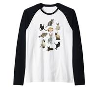 Flow an Animated Film Cat Raglan Baseball Tee