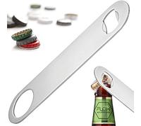 FLOW Barware Bar Blade, 18cm Steel Bottle Opener | Heavy Duty Crown Bottle Openers | Professional Dual Version Bar Blades Bottle Opener | Silver