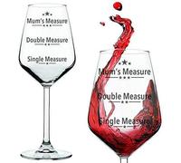 FLOW Barware Funny Mum's Measure Wine Glass, Fun Novelty Wine Glass Gift for Mum, Mother's Day, Christmas Gifts, Presented in A Gift Tube