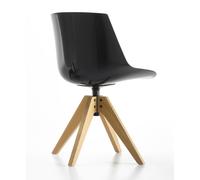 Flow Chair chair four legs VN oak MDF Italia - mdf_italia_F052118 S042 Schwarz