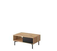 Flow Collection Coffee Table Oak and Black Abakus Direct Light Oak One Size