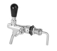 Flow Control Beer Faucet, Keg Taps Kegerator Tap with 5/16" Barb Fitting, All Stainless Steel Draft Beer Tap, Beer Tap Faucet, Kegerator Faucet, Beer Growler Tap for Home Brew