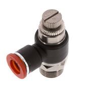 Flow Control Silencer Meter-In Elbow 10 mm - G3/8'' Brass/PA 66