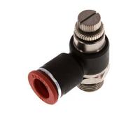 Flow Control Silencer Meter-In Elbow 12 mm - G3/8'' Brass/PA 66