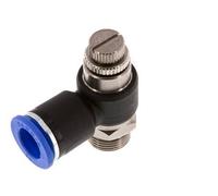 Flow Control Silencer Meter-Out Elbow 12 mm - G3/8'' Brass/PA 66