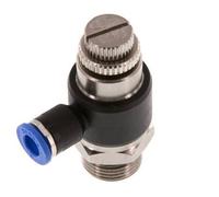 Flow Control Silencer Meter-Out Elbow 6 mm - G3/8'' Brass/PA 66