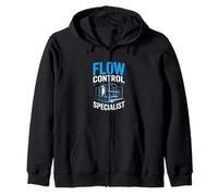 Flow Control Specialist Process Engineer Pipeline Operator Zip Hoodie