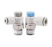 Flow Control Valve Self-Lock Speed Controller AS1201F-M5-04A Pnuemaitc PU Air Hose Fittings AS2201F-01-06SA AS1201F 1Pcs(As3201f-03-08sa)
