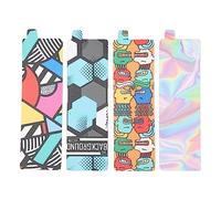 Flow Decorative Stickers Personalized Vibrant PET Insert Decals for Smartphone Stabilizer Accessories 4 Pack Clear Pattern Design