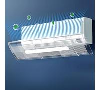 Flow Deflector for Air Conditioner, Split Unit Baffle Shield, Adjustable Wing for AC Wall Unit-Transparent