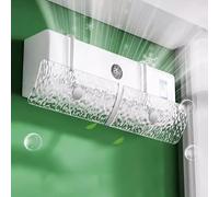 Flow Deflector for Air Conditioner, Split Unit Baffle Shield, Adjustable Wing for AC Wall Unit-Transparent (Size : 2PCS)