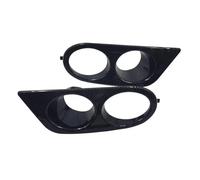 Flow Intake Cover Fit For E46 M3 2001-2006 2pcs Front Bumper Foglight Covers Dual Holes Car Accessory Fog Lamp Guard Bezels Bonnet Vent Hood(Carbon fiber black)