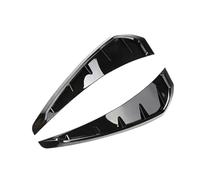 Flow Intake Cover Fit For Honda Civic 2016-2019 Car Shark Grille Air Flow Side Vent Exterior Grill Decoration ABS Plastic Bonnet Vent Hood(Bright black)