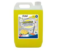 Flow Lemon Floor & Surface All Purpose Cleaner | Concentrate Formula | Interior & Exterior | Safe On All Surfaces (5 Litre)