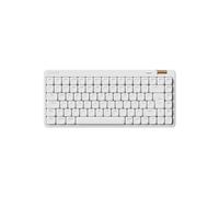 Flow Lite84 Keys Low Profile Mechanical Keyboard (German Layout QWERTZ) - Wireless Bluetooth/2.4G/Cable, Swappable with Specter Linear Switches, Rechargeable - for Win&Mac (White)