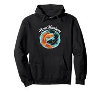 Flow Masters Guppy Fish Yin Yang Art Pullover Hoodie