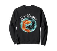 Flow Masters Guppy Fish Yin Yang Art Sweatshirt