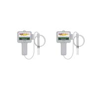 Flow Meter, 2 In 1 Chlorine Tester PH & CL2 Meter Swimming Pool Spa Monitor Aquarium Hot Water Quality Detector(2pcs)