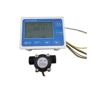 Flow Meter, Flow Water Sensor Meter LCD 1-30L/min Control Quantitative Real-Time Total K Constant Accuracy Operation Mode Off 1A 24V