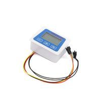 Flow Meter, Smart Digital Water Flow Meter Set LCD Rate Monitor Inline Electronic Sensor with Temperature G1 G1/2 G3/4